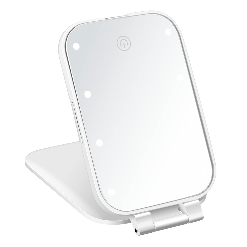 image:imageConair Lighted Makeup Mirror for Phone Selfie Ring Light and Vanity Mirror Battery Operated White47L x 3W