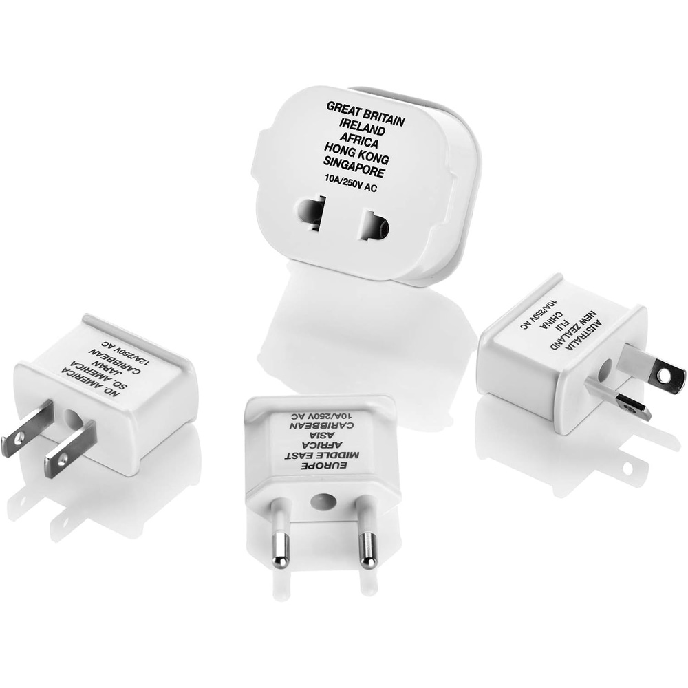 image:imageConair Travel Plug Adapters Universal Plug Adapters for Worldwide Travel by Travel Smart Set of 4