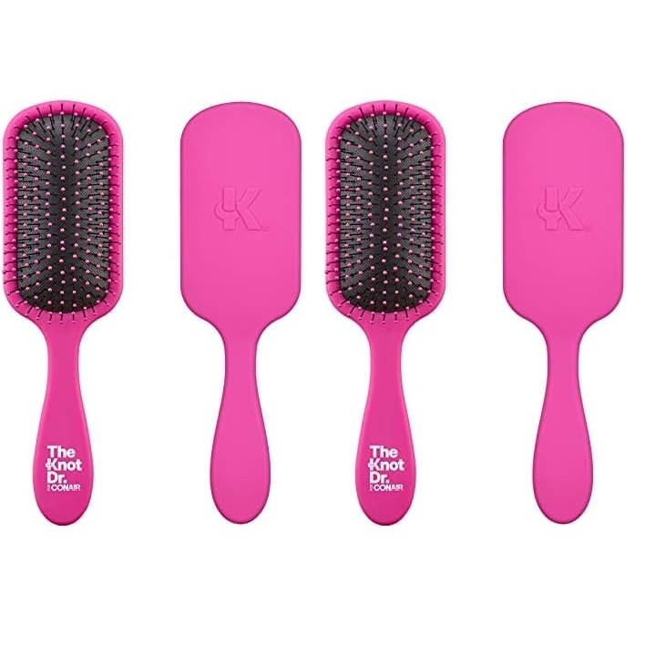 image:imageThe Knot Dr hair brush by Conair Detangling hair brush Removes Knots and Tangles in wet or dry Hair hair brushes for women PinkPink