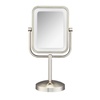 Brushed Nickel 1X/8X Magnification