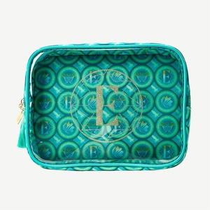 Conair 5 Piece Toiletry and Cosmetic Bag Set Under $30, Includes 1 Large Weekender Bag and 4 Organizer Bags in Blue Swirl Prints (Pack of 2)(Elphaba Green)