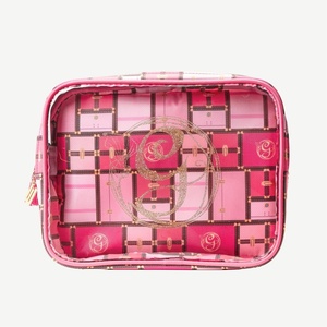 Conair 5 Piece Toiletry and Cosmetic Bag Set Under $30, Includes 1 Large Weekender Bag and 4 Organizer Bags in Blue Swirl Prints (Pack of 2)(Glinda Pink)