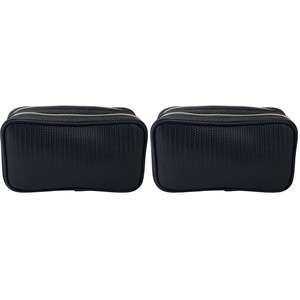 Conair 5 Piece Toiletry and Cosmetic Bag Set Under $30, Includes 1 Large Weekender Bag and 4 Organizer Bags in Blue Swirl Prints (Pack of 2)(Schwarz)