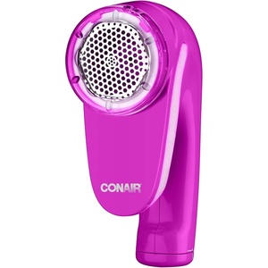 Conair Fabric Shaver and Lint Remover, Battery Operated Portable Fabric Shaver, Pink