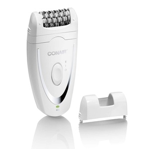 Conair Full Body Epilator & Hair Removal for Women, Cordless/Rechargeable, Perfect for Total Body(Epilator with Sensitive Skin Attachment)