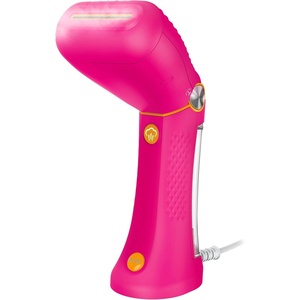 Conair Handheld Garment Steamer for Clothes – Power Steam: Small Size, Big Power – Great for Home, Office, or Travel with Dual Voltage for Worldwide Use, Blue(Pink)