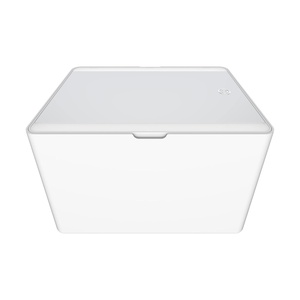 Conair Lighted Makeup Mirror, Makeup Organizer with Mirror, Storage Box, Battery Operated in Glossy White