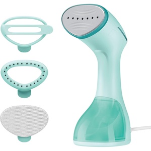 Conair Power Steam Garment Steamer, Clothes Steamer Handheld with Ceramic Soleplate, Clothing Steamer, 35-Second Heat-Up, 15-Minute Steam, Fabric Attachments, Mint Green