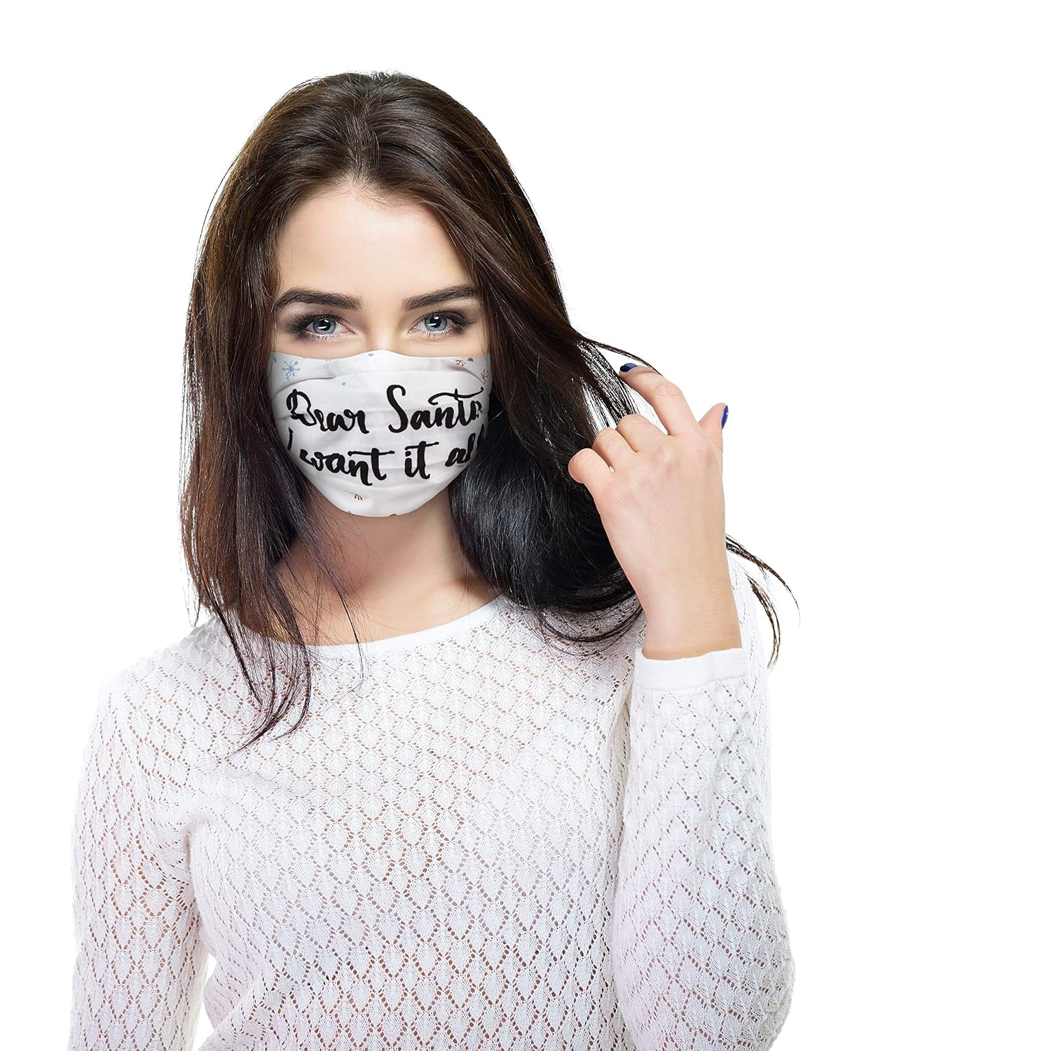 image:imageAllegro by Scunci Holiday Fun Face Masks With Mesh Bag Pack of 3NaughtyNice