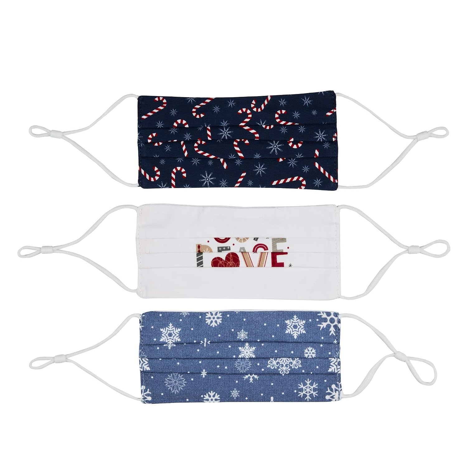 image:imageAllegro by Scunci Holiday Fun Face Masks With Mesh Bag Pack of 3Spread Joy