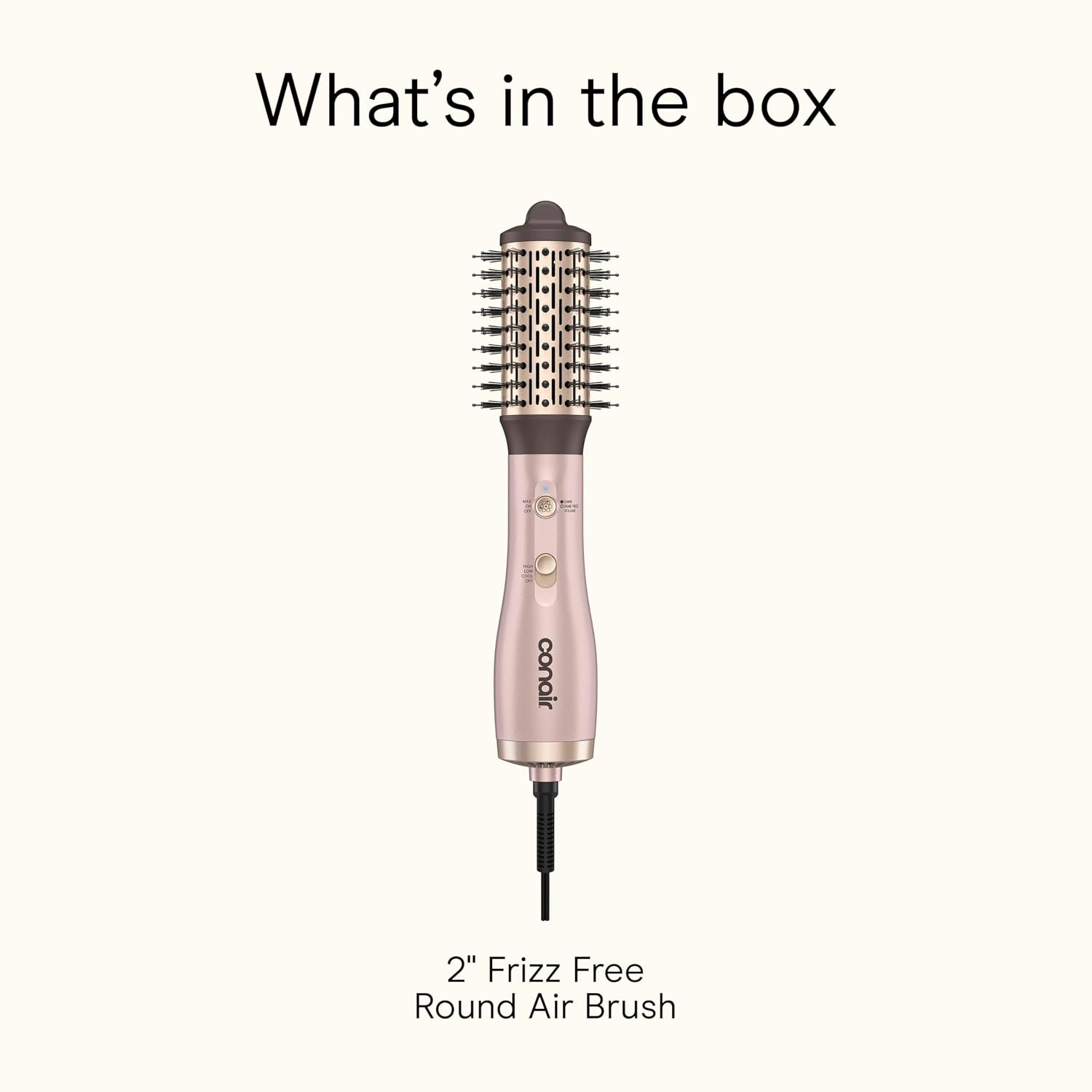 image:imageCONAIR INFINITIPRO Frizz Free 1 12inch Hot Air Brush Dryer Brush2 inches