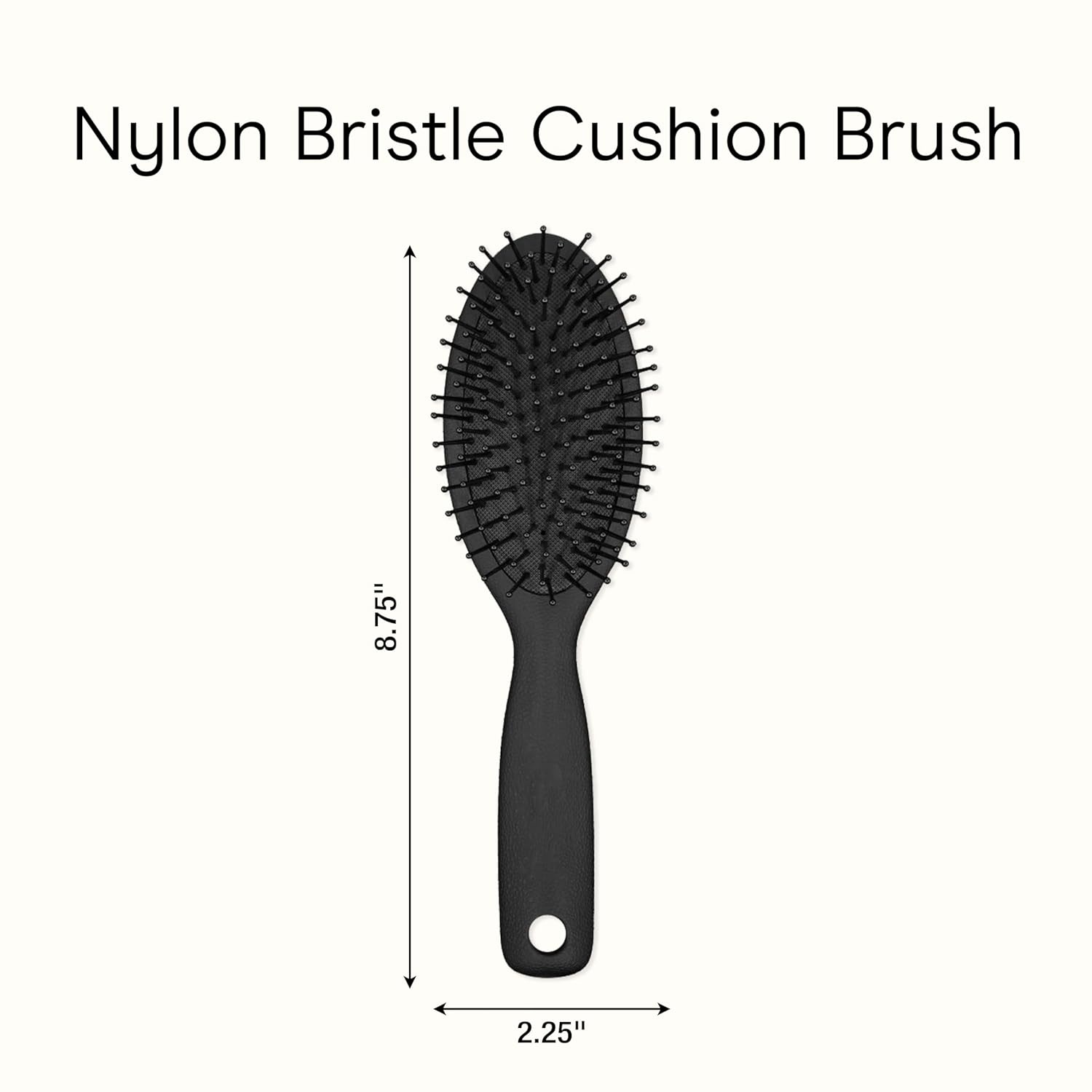 image:imageCONAIR Men Hair Brush Mens Detangler Brush for Everyday Brushing and All Hair Types Flexible Cushion Base with BallTipped Bristles Wont Snag or Pull BlackBlack