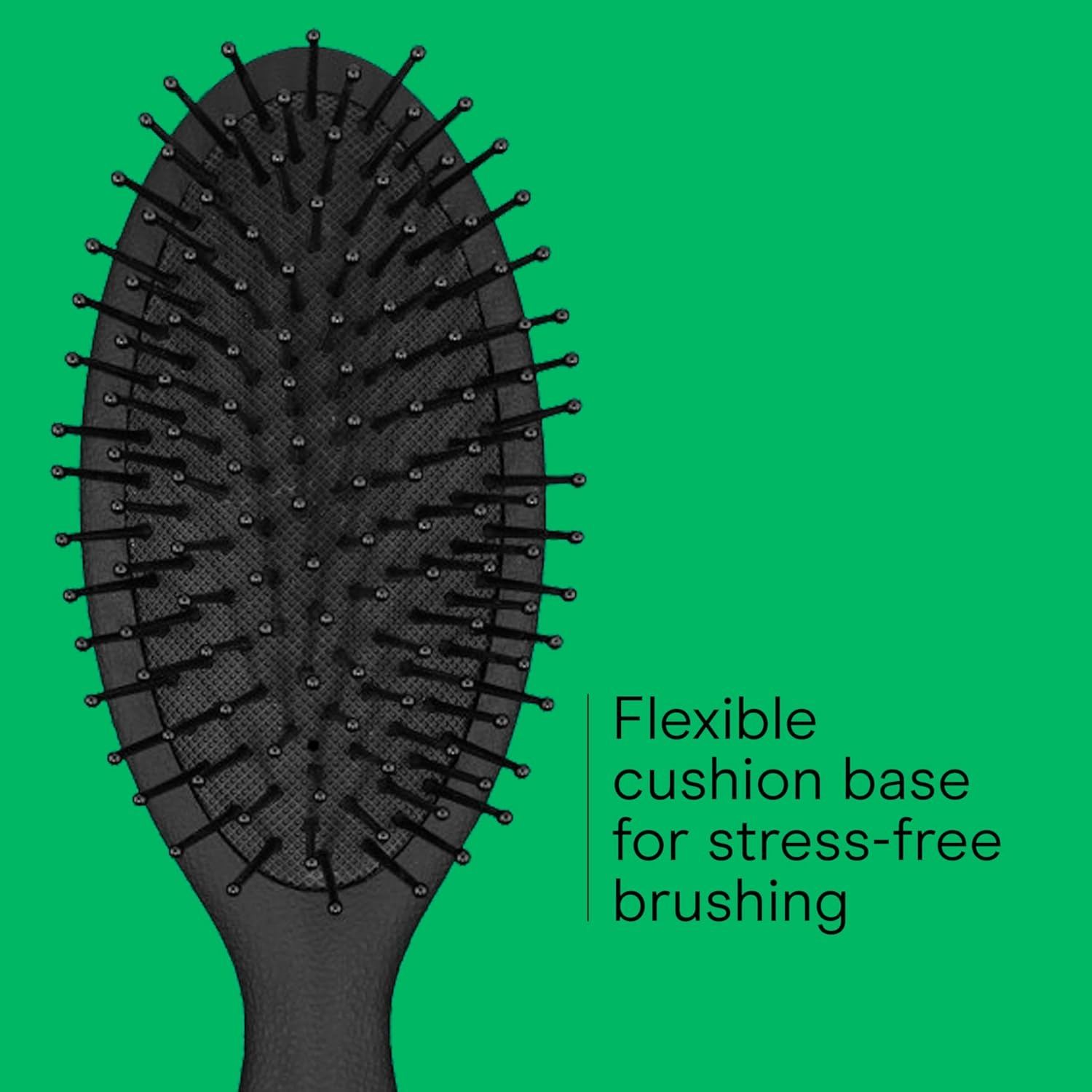 image:imageCONAIR Men Hair Brush Mens Detangler Brush for Everyday Brushing and All Hair Types Flexible Cushion Base with BallTipped Bristles Wont Snag or Pull BlackBlack