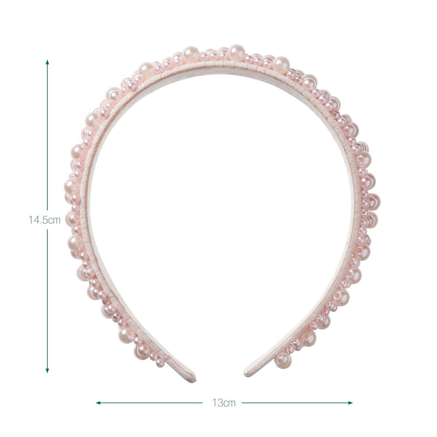 image:imageCONAIR Scunci Pearl Headband ideal for all occasions fashionable and trendy nonslip head band hair accessories for women holiday headwear stocking stuffers gifts for her IvoryGlinda Pink 1