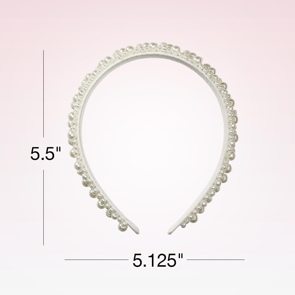 image:imageCONAIR Scunci Pearl Headband ideal for all occasions fashionable and trendy nonslip head band hair accessories for women holiday headwear stocking stuffers gifts for her IvoryIvory
