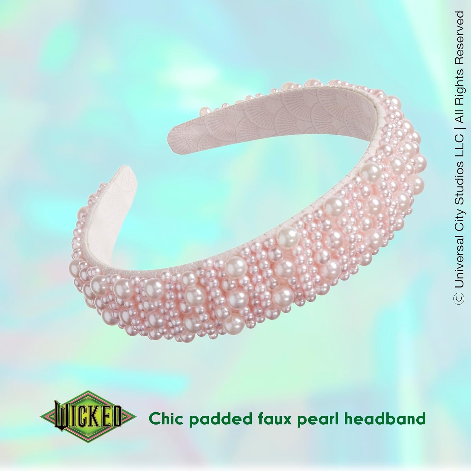 image:imageCONAIR Scunci Pearl Headband ideal for all occasions fashionable and trendy nonslip head band hair accessories for women holiday headwear stocking stuffers gifts for her IvoryGlinda Pink 1