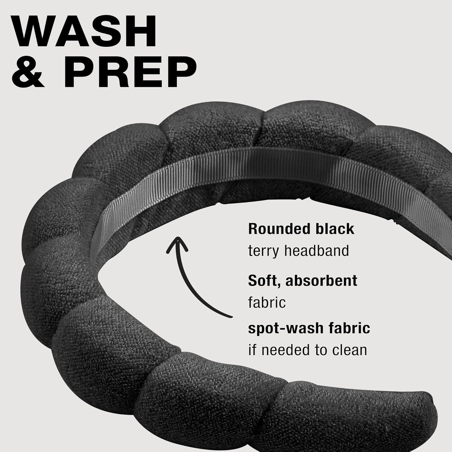 image:imageCONAIR Wicked 2 Elphaba Green Satin Twisted Spa bubble Headband ideal for washing face and applying makeup gifts for her ScunciBlack