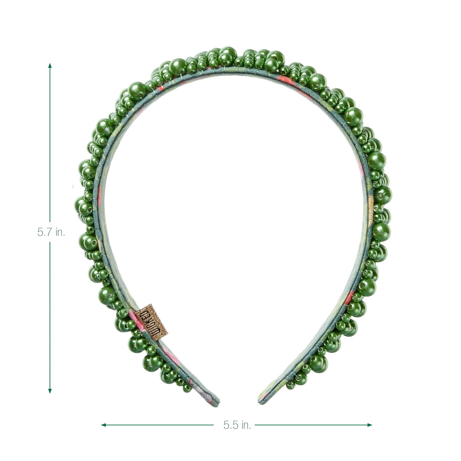 image:imageCONAIR Wicked 2 Elphaba Green Satin Twisted Spa bubble Headband ideal for washing face and applying makeup gifts for her ScunciEmerald Poppy Green