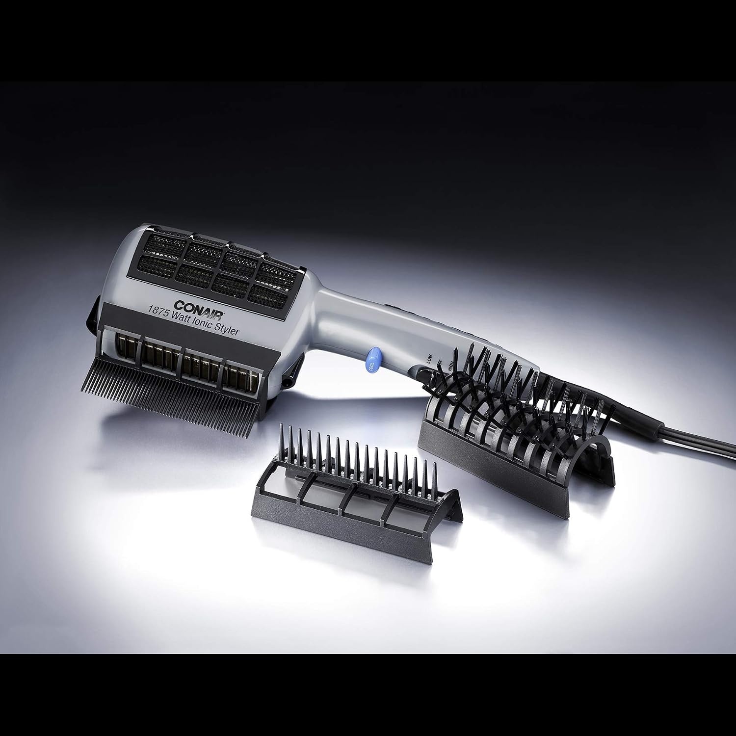image:imageConair 3in1 Styling Hair Dryer 1875W Blow Dryer with 3 Styling Attachments to Detangle Straighten and Volumize Ionic Technology Dual Voltage1875 Watts Ionic Technology