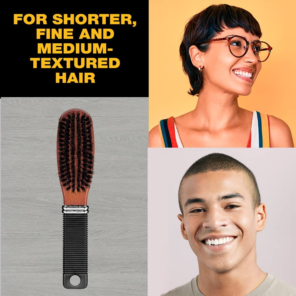 image:imageConair All Purpose Boar Bristle hairbrush Hair brush Hairbrush for Men and Women Brown