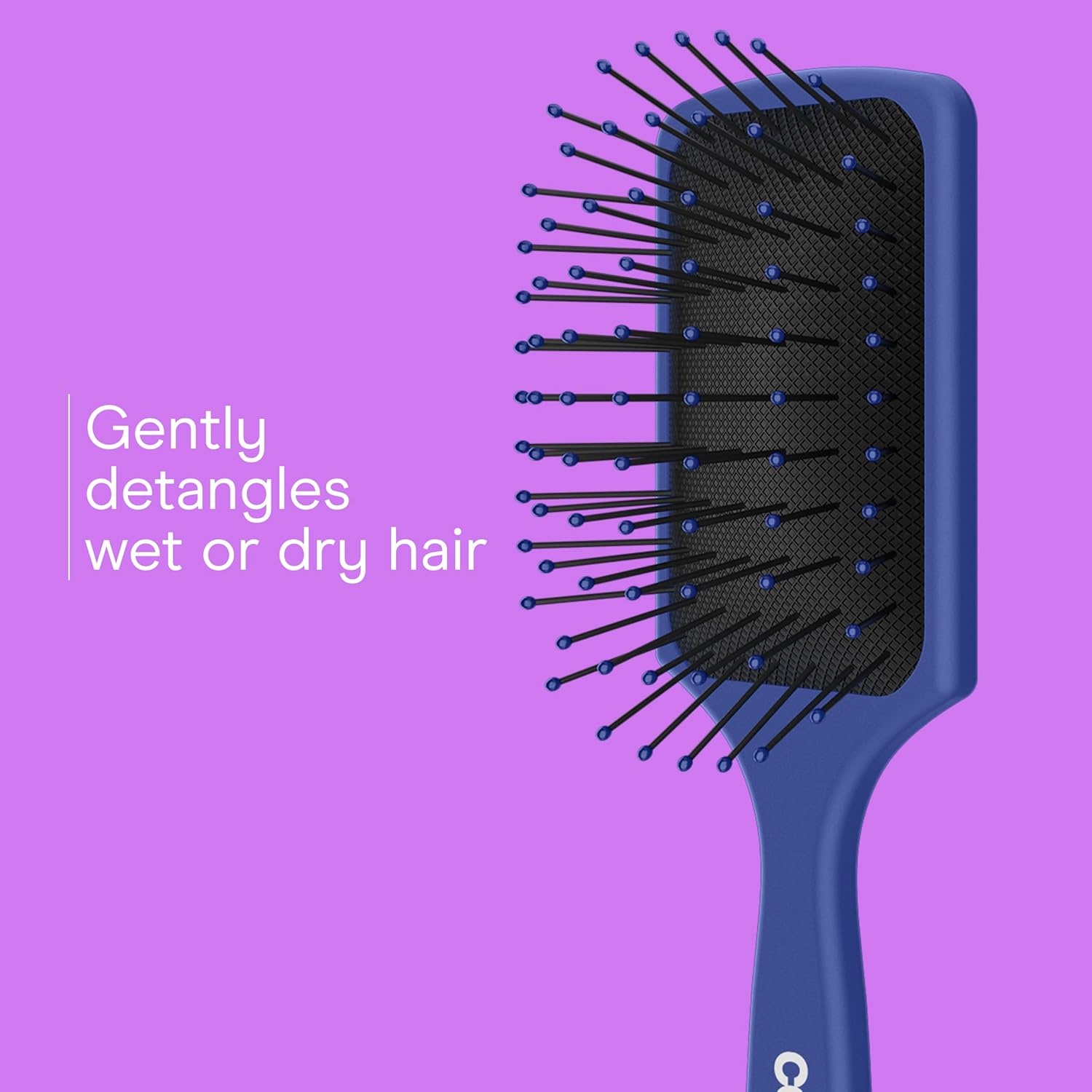 image:imageConair Beyond Gentle Mini Hair Brush Set with Strawberry amp Avocado Charms 2Pack Detangling Brushes for Wet amp Dry Hair Soft Flexible Bristles Vented Brush Compact Travel SizeBlue Teal