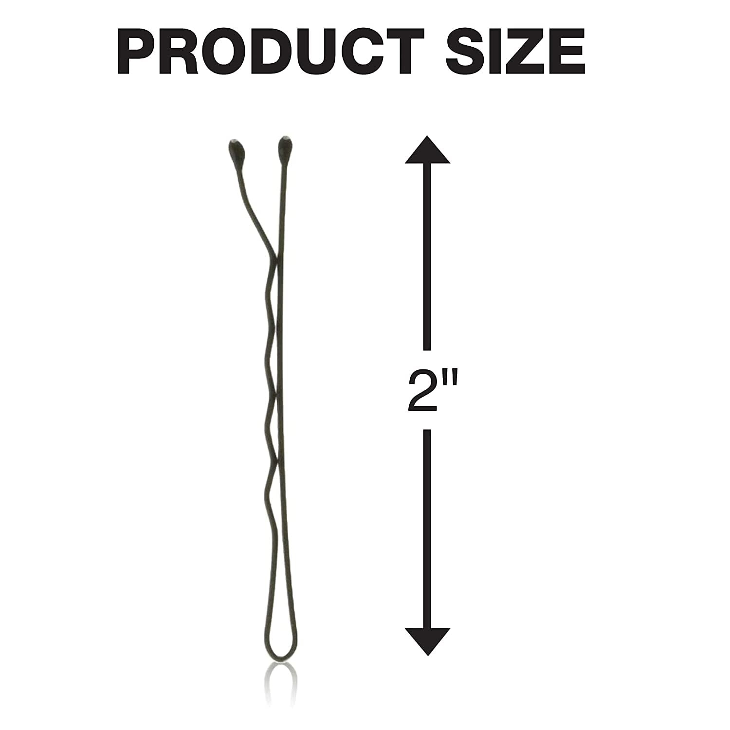 image:imageConair Bobby Hair Pins Black Bobby Pins in Storage Tub 500 PackBlack