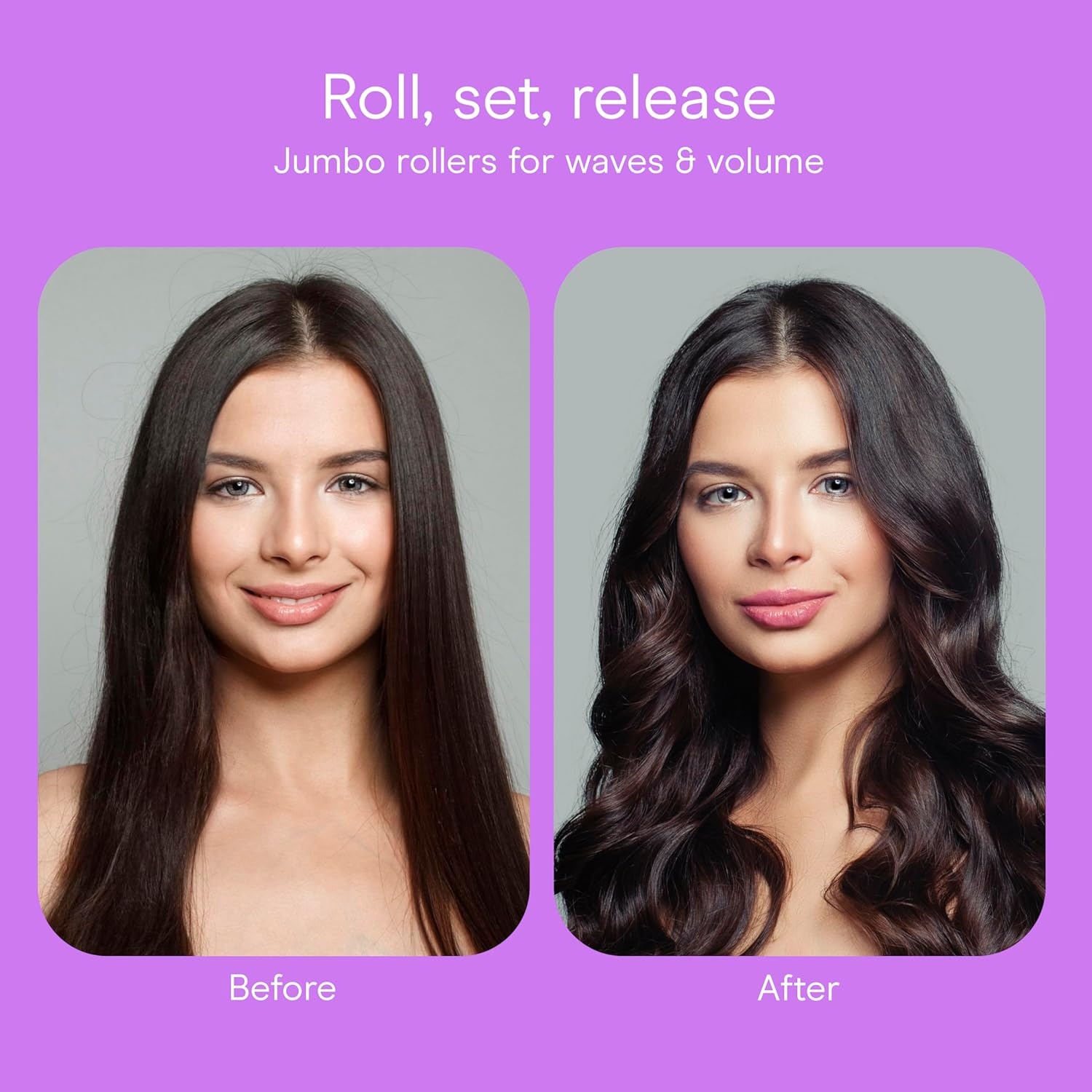 image:imageConair Ceramic 1 12inch Hot Rollers Super Clips Included Create Big Bouncy CurlsBlack Amazon Exclusive