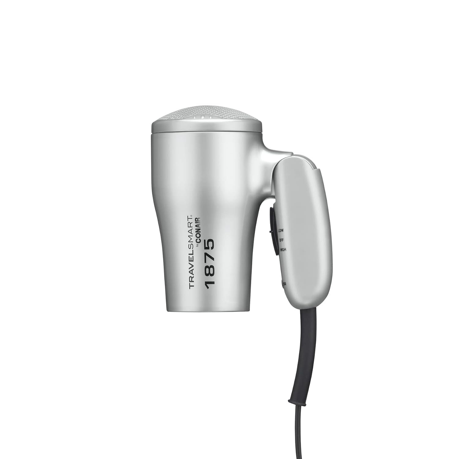 image:imageConair Compact Hair Dryer Travel Blow Dryer Folding Hair Dryers for Women 1875W Travel Hair Dryer Lightweight Hairdryer Dual Voltage Hair Dryer for World Travel 2 Heat2 Speed Cool Shot Grey1 Count Pack of 4