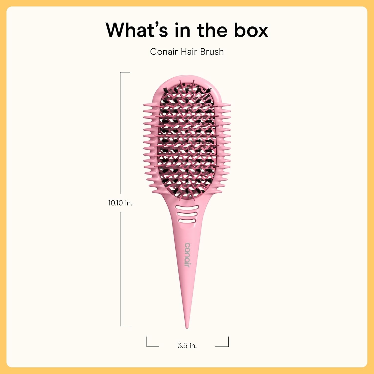 image:imageConair Detangler Curly Hair Brush Curl Define Pro for Enhancing and Detangling Loose Curls and Long Hair Purple BR95707PUR2LPink