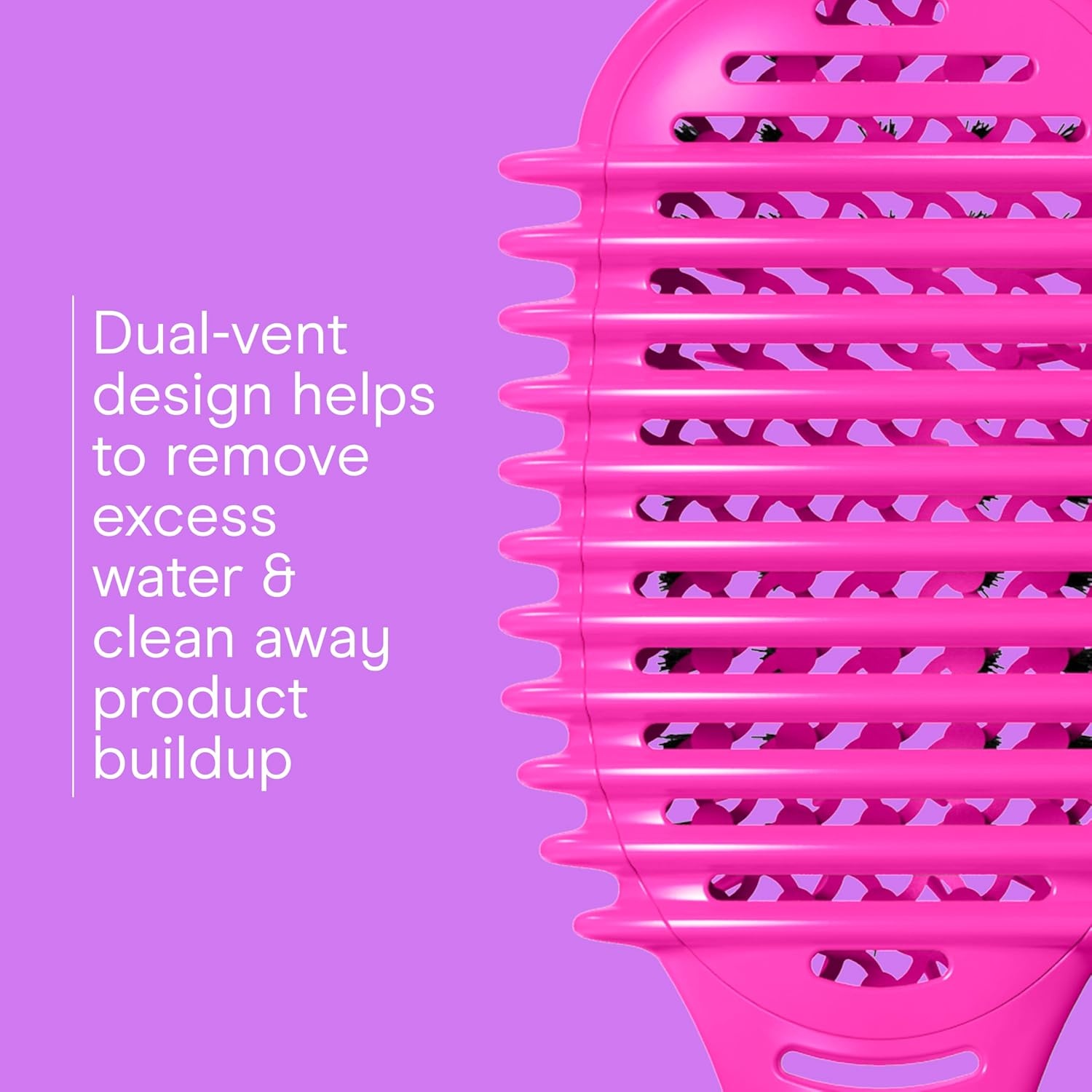 image:imageConair Detangler Curly Hair Brush Curl Define Pro for Enhancing and Detangling Loose Curls and Long Hair Purple BR95707PUR2LPink