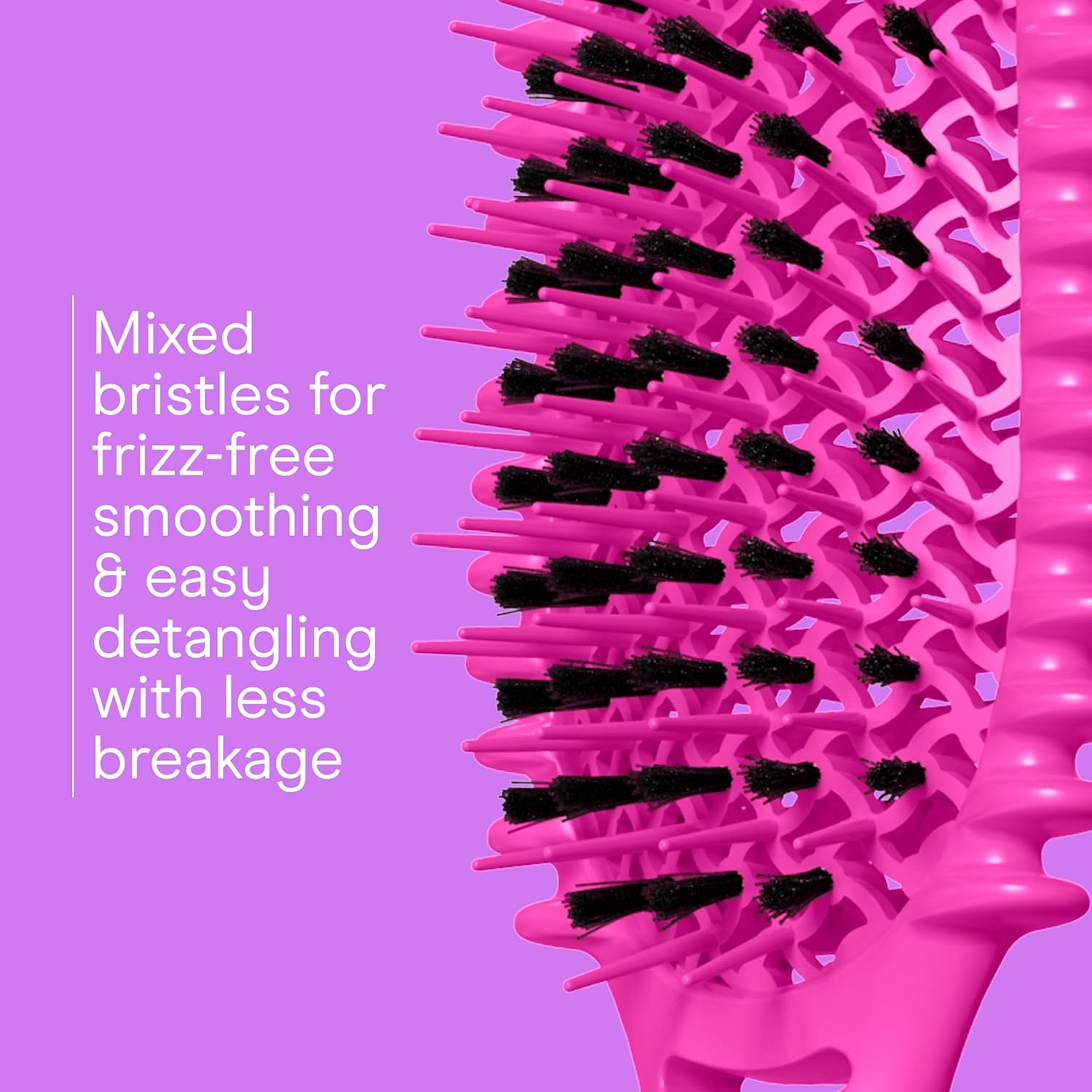 image:imageConair Detangler Curly Hair Brush Curl Define Pro for Enhancing and Detangling Loose Curls and Long Hair Purple BR95707PUR2LPink