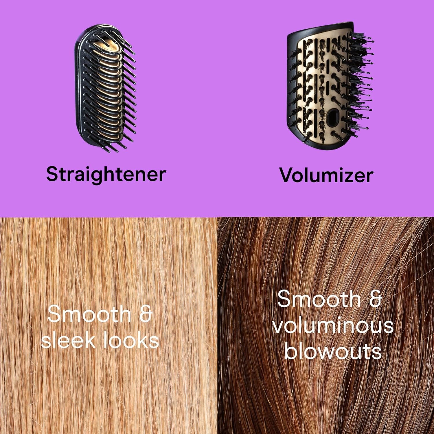 image:imageConair DigitalAire Air Styling System 4in1 Drying and Styling System with 4 Attachments to Detangle Straighten Volumize Dry Plum Model 997