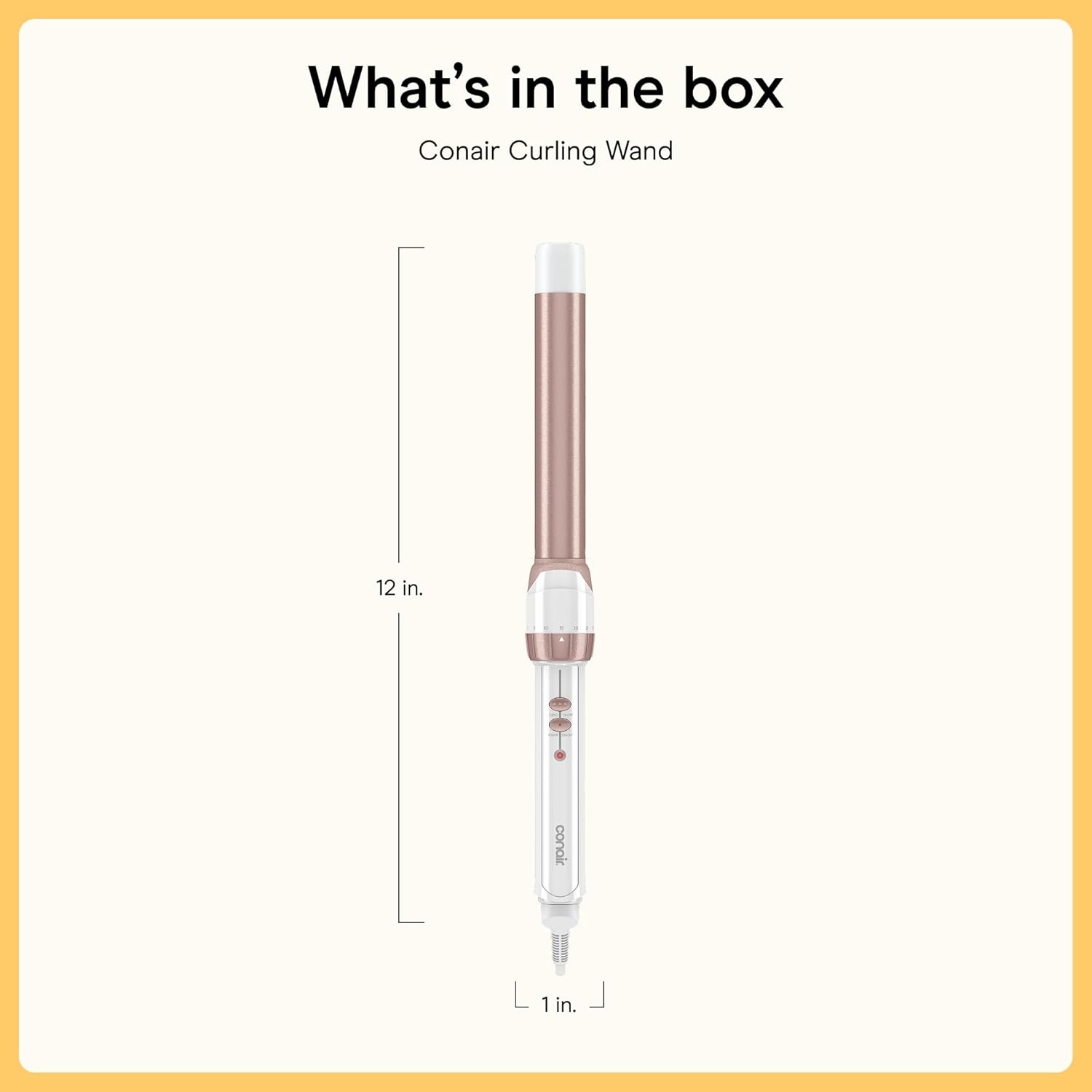 image:imageConair Double Ceramic 1In ClampFree Curling Wand Clampfree double 1in ceramic wand styles creasefree beachy waves on short to long hair WhiteRose Gold CD705L13WhiteRose Gold