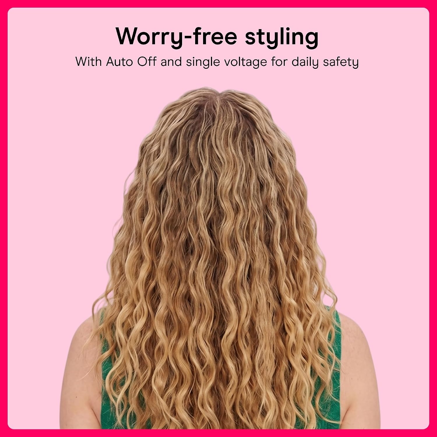 image:imageConair Double Ceramic 3 Barrel Curling Iron Triple Barrel Waver Hair Tool Creates Deep Continuous Waves Hair Curler for All Hair Lengths WhiteRose Gold1 inch