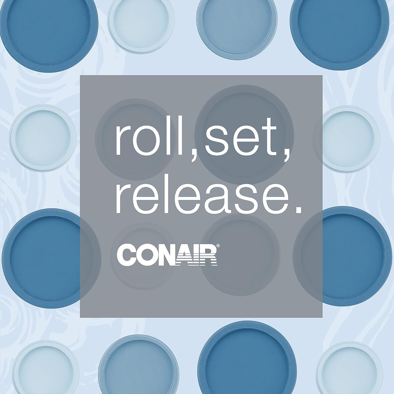 image:imageConair Double Ceramic Hot Rollers for Long Medium and All Hair Hair Curler Hair Roller Clips Included 12 inch 34 inch and 1 inch RollersBlue Amazon Exclusive