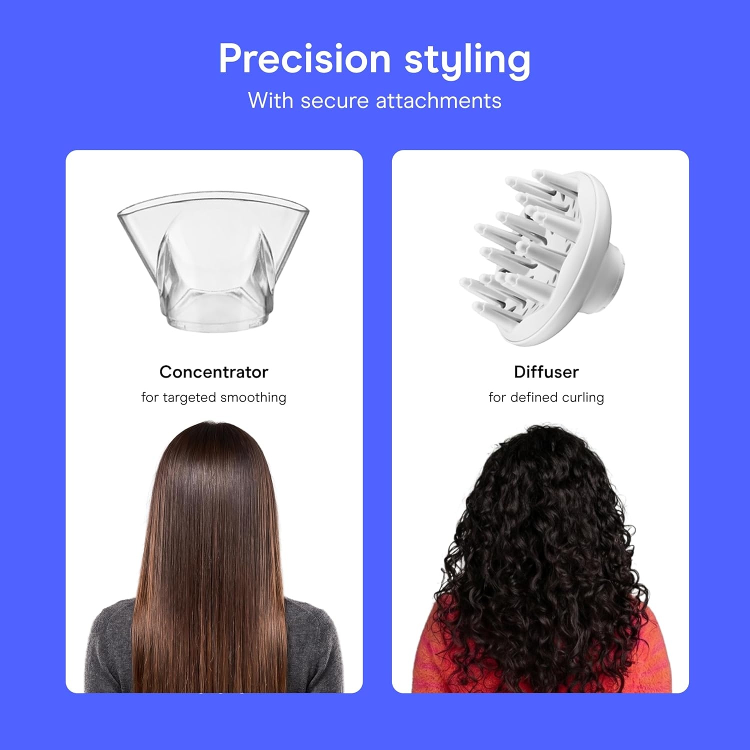 image:imageConair Double Ceramic Ionic Hair Dryer Double Ceramic ionic tech reduces frizz for fine thick and curly hair types White Model 566DCN4