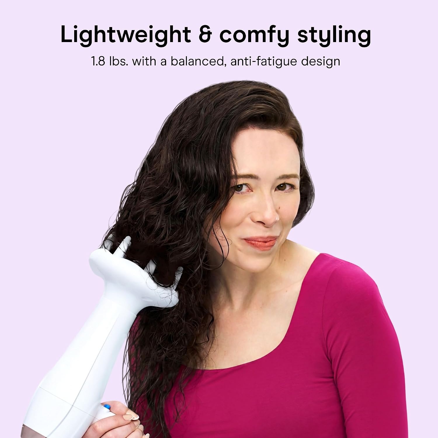 image:imageConair Double Ceramic Ionic Hair Dryer Double Ceramic ionic tech reduces frizz for fine thick and curly hair types White Model 566DCN4