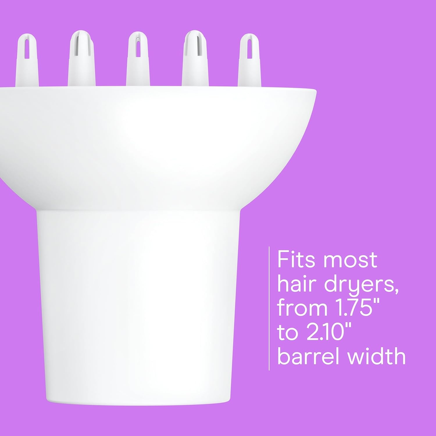 image:imageConair Double Ceramic Universal Diffuser Attachment for Hair Dryer Volumizing Universal Blow Dryer Diffuser for FrizzFree Curls Fits Dryers with Nozzles from 175 to 21 WhiteWhite