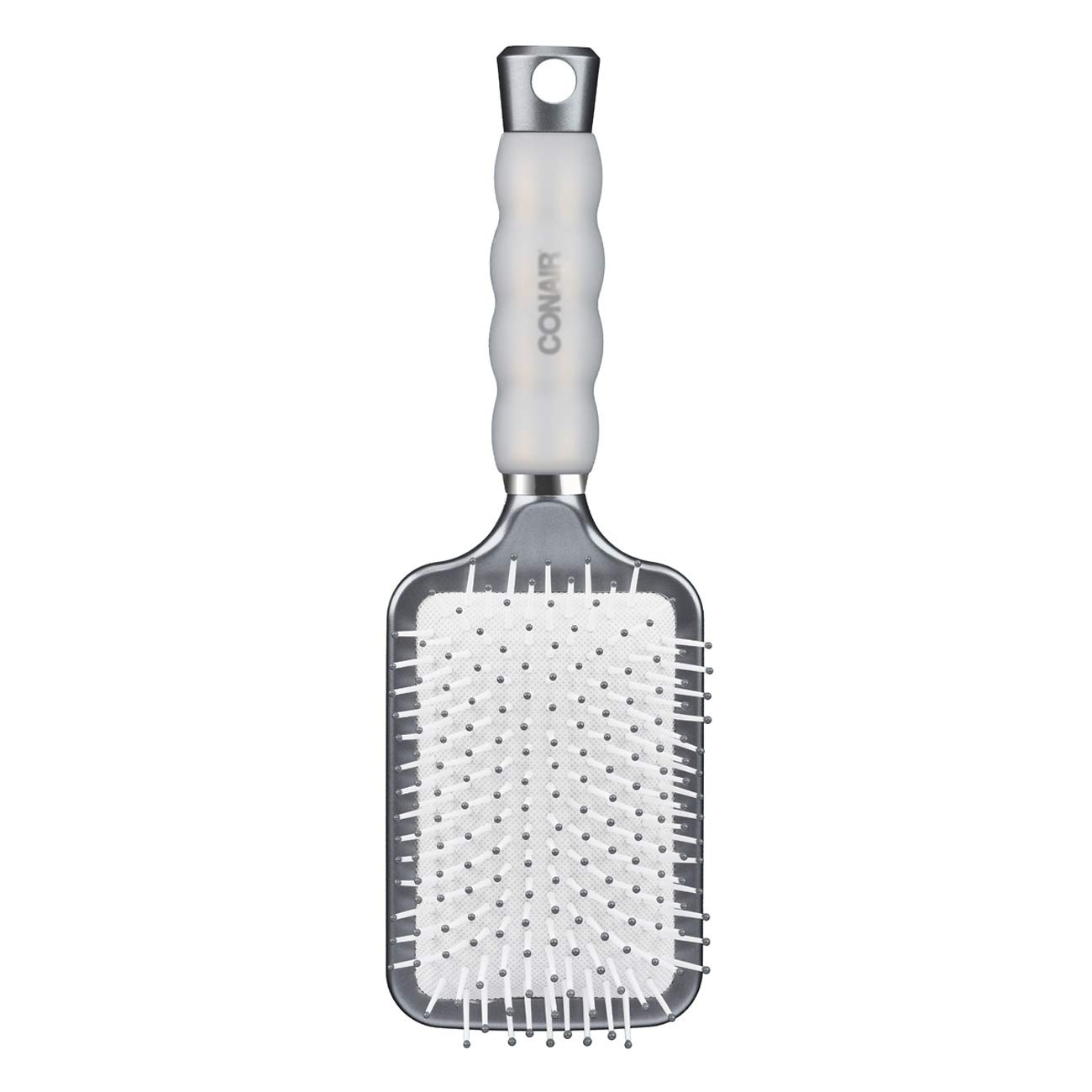 image:imageConair Gel Grips Paddle Brush Size B Pink amp White 1 Count