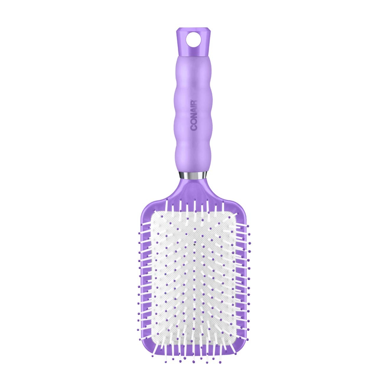 image:imageConair Gel Grips Paddle Brush Size B Pink amp White 1 Count