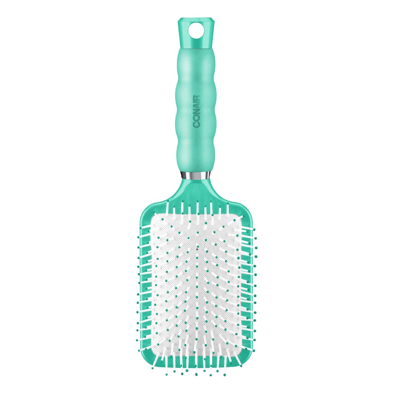 image:imageConair Gel Grips Paddle Brush Size B Pink amp White 1 Count