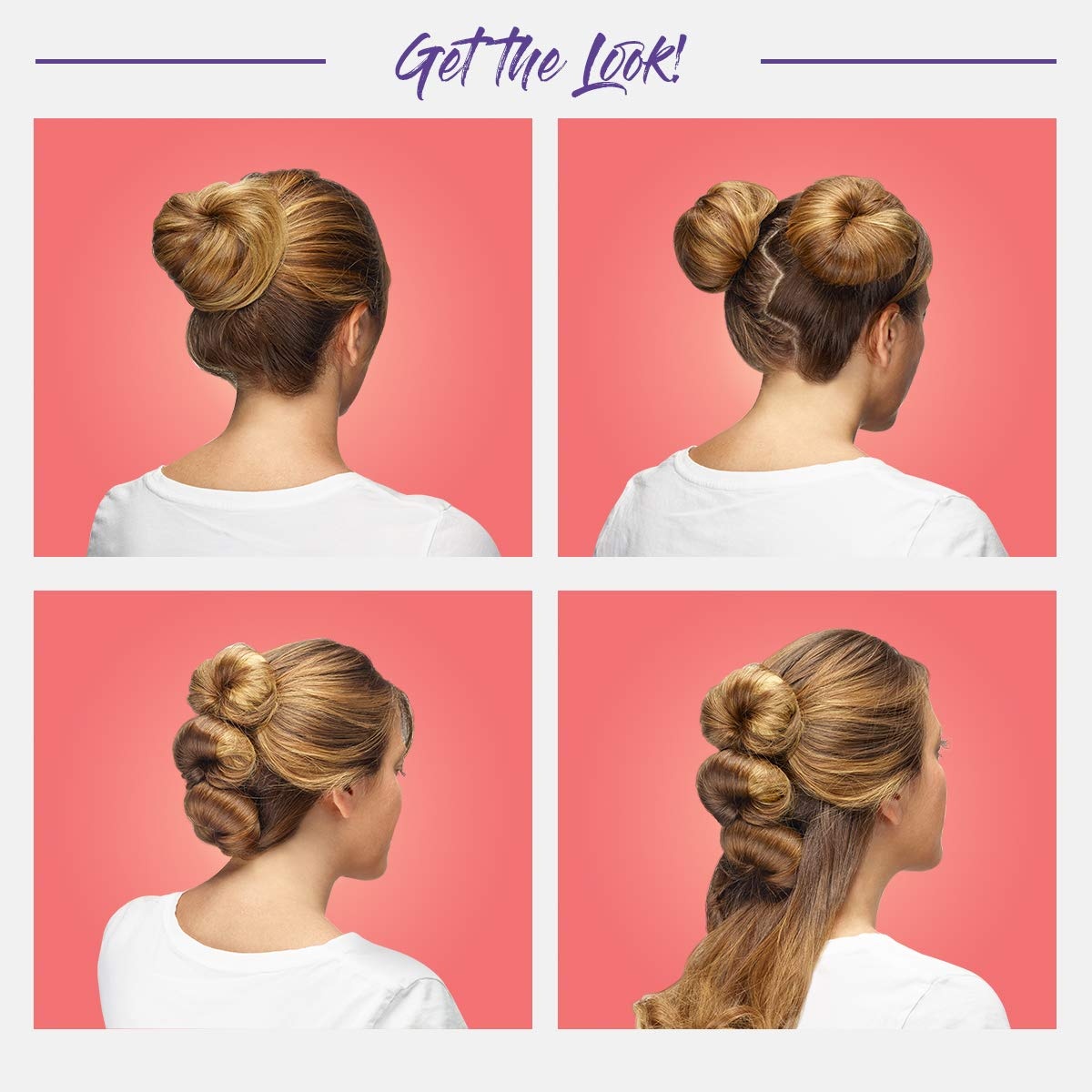 image:imageConair HS70BL Bun2Done Blonde 6 Wands 4 7 14inch and 2 7 12inch wands Blonde
