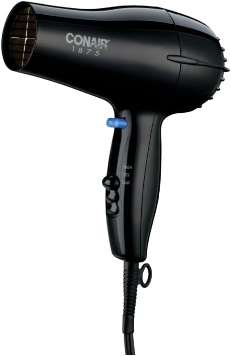 image:imageConair Hair Dryer 1875W MidSize Blow Dryer WhiteBlack