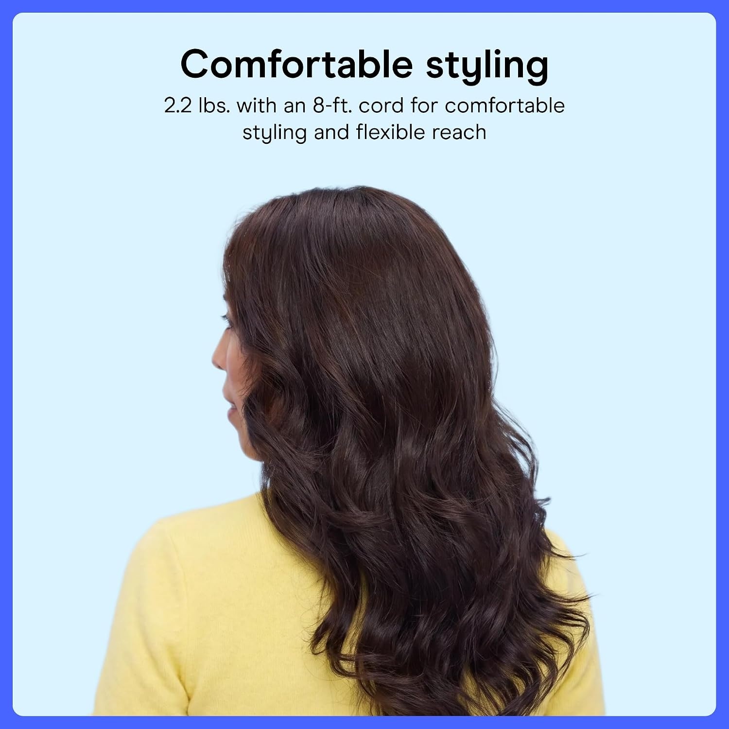 image:imageConair Hot Air Brush Blowout Styler WettoDry 3Inch Oval Barrel for Wavy Curly and Textured Hair BC95