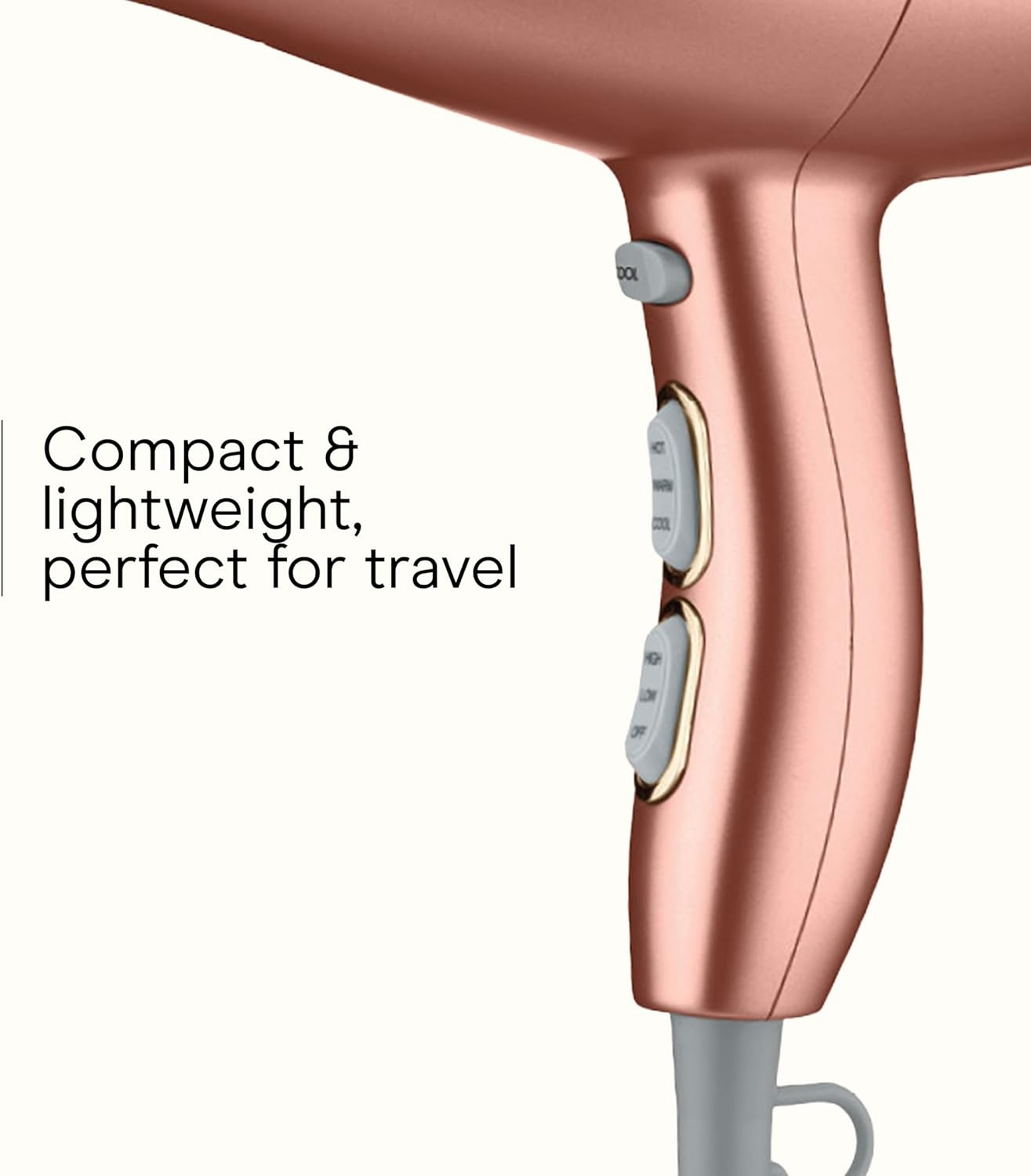 image:imageConair INFINITIPRO BY Frizz Free Compact Hair Dryer 2x the Shine 3x the Frizz Control dusty rose 1 CountDusty Rose