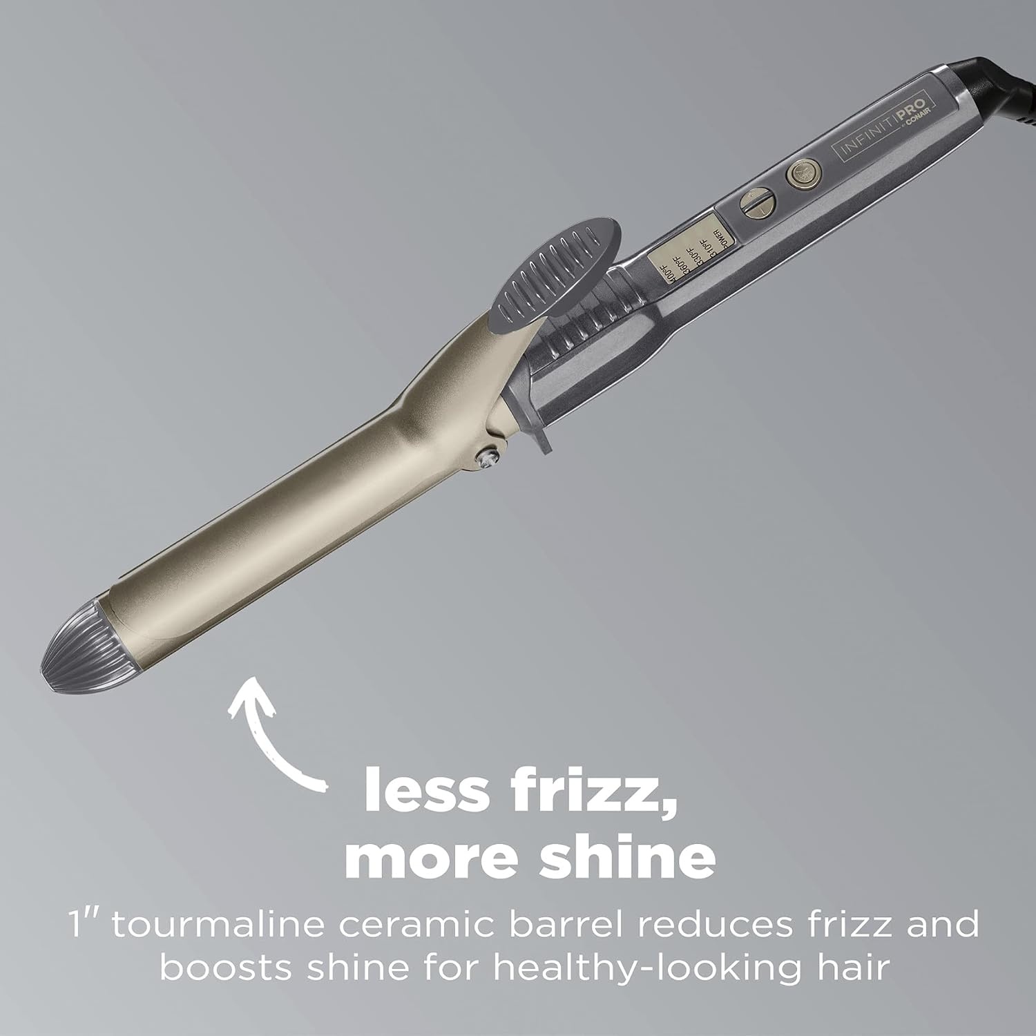 image:imageConair INFINITIPRO Tourmaline 1Inch Ceramic Curling Iron 1inch Barrel Produces Classic Curls for use on Short Medium and Long Hair