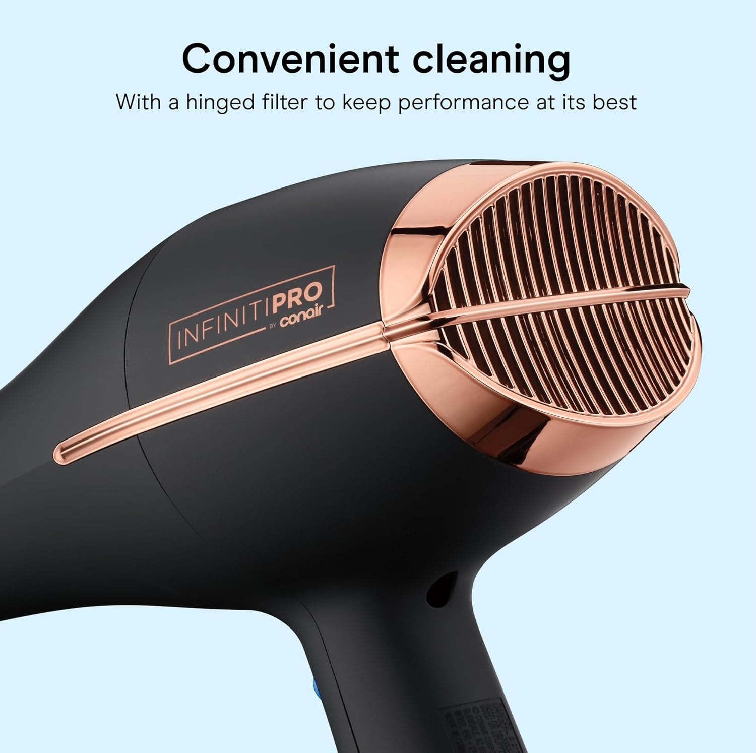 image:imageConair InfinitiPRO AC Motor Pro Hair Dryer Professional ionic ceramic blow dryer for faster frizzfree drying on all hair types Black Model 650XBlack