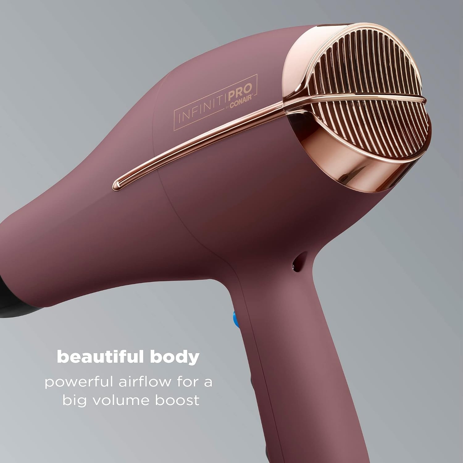 image:imageConair InfinitiPRO AC Motor Pro Hair Dryer Professional ionic ceramic blow dryer for faster frizzfree drying on all hair types Black Model 650XPlum Amazon Exclusive