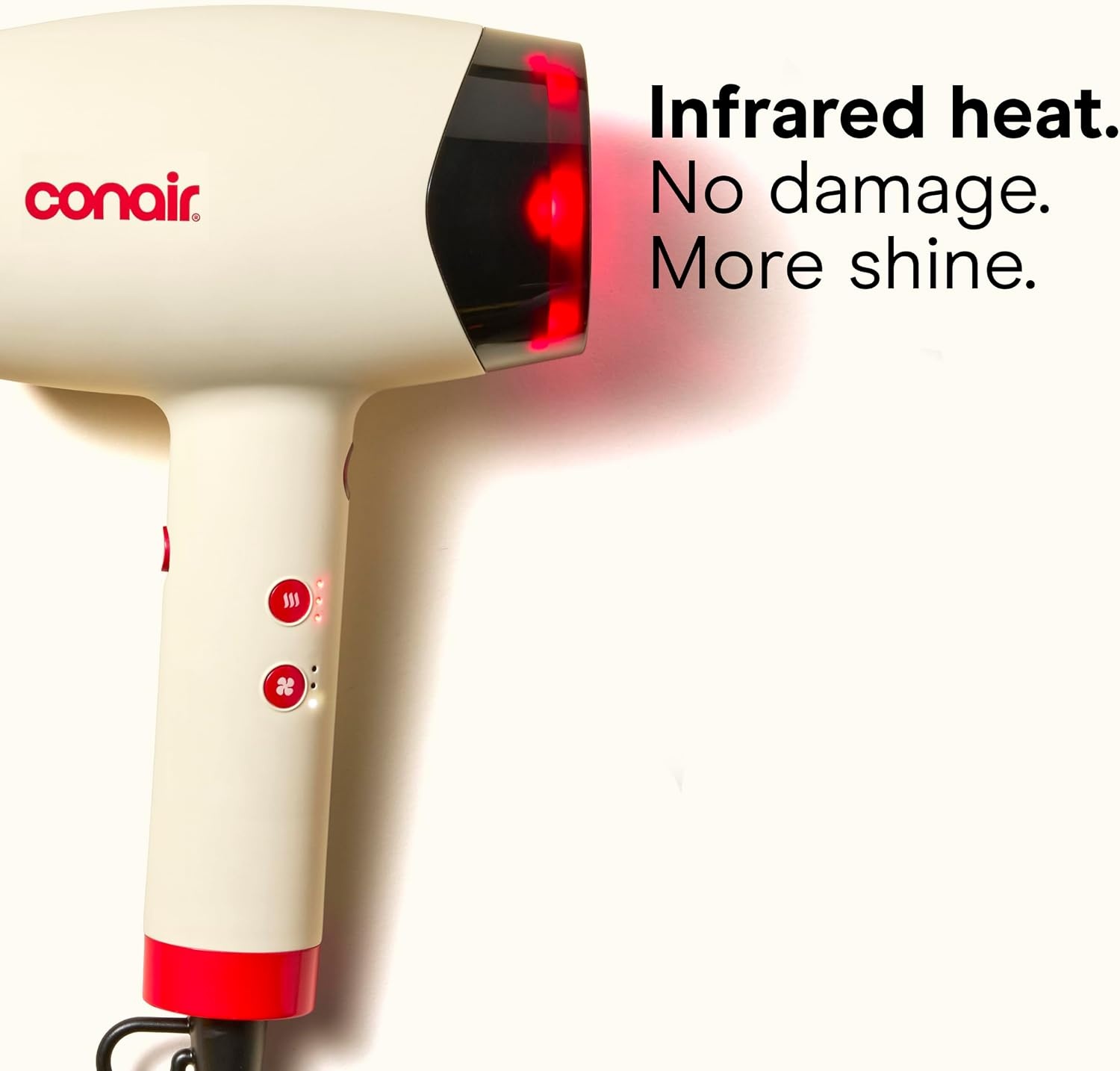 image:imageConair InfinitiPRO Infrared Hair Dryer with Dual Ionic Conditioning Includes Diffuser amp Concentrator Fast Drying Blow Dryer for Frizz Reduction 3 HeatSpeed Settings White 1999