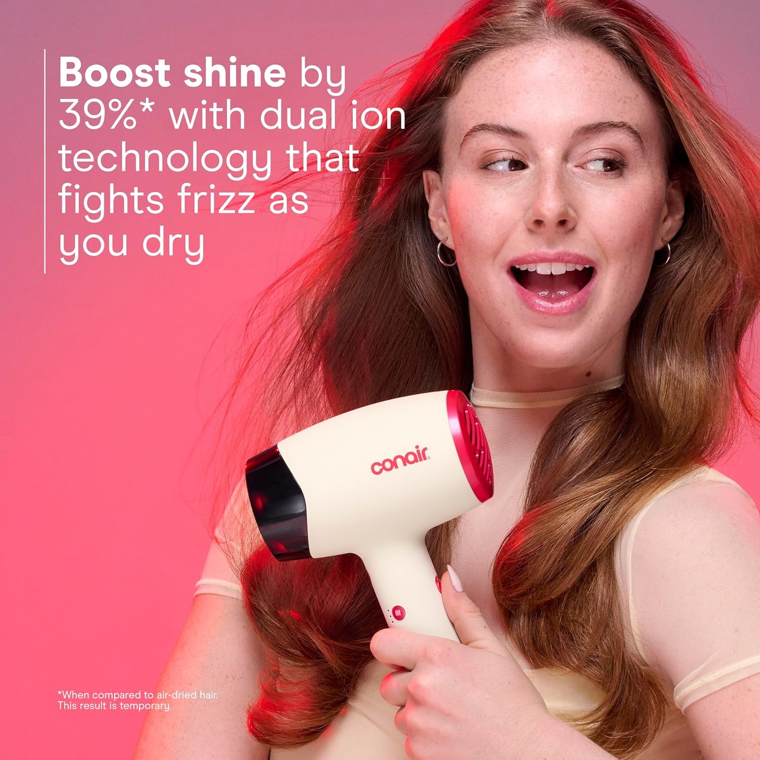 image:imageConair InfinitiPRO Infrared Hair Dryer with Dual Ionic Conditioning Includes Diffuser amp Concentrator Fast Drying Blow Dryer for Frizz Reduction 3 HeatSpeed Settings White 1999